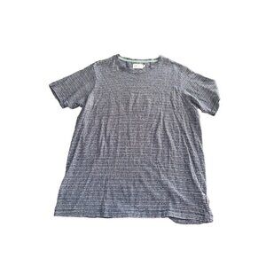 Wellen Striped Short Sleeve T-Shirt Blue & White Mens Size Xxl